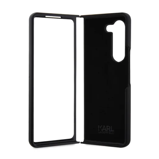 Samsung Galaxy Z Fold 5 Karl Lagerfeld Liquid Silicone Ikonik NFT tok fekete (KLHCZFD5SNIKBCK) - 2