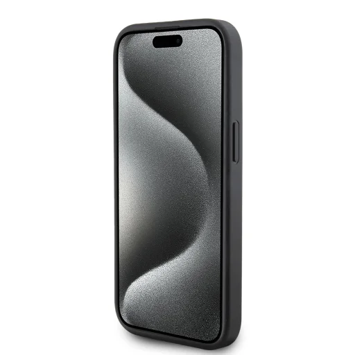  iPhone 15 Karl Lagerfeld PU Steppelt mintás tok fekete (KLHCP15SPQKPMK) - 4