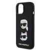  iPhone 15 Plus Karl Lagerfeld Liquid Silicone Karl and Choupette Heads fekete tok (KLHCP15MSDHKCNK) thumbnail