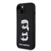  iPhone 15 Plus Karl Lagerfeld Liquid Silicone Karl and Choupette Heads fekete tok (KLHCP15MSDHKCNK) thumbnail