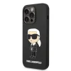 iPhone 15 Pro Max Karl Lagerfeld KLHCP15XSNIKBCK Liquid Silicone Ikonik NFT tok fekete thumbnail