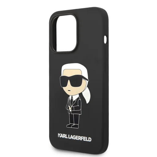 iPhone 15 Pro Max Karl Lagerfeld KLHCP15XSNIKBCK Liquid Silicone Ikonik NFT tok fekete - 2