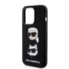  iPhone 15 Pro Max Karl Lagerfeld Liquid Silicone Karl and Choupette Heads fekete tok (KLHCP15XSDHKCNK) thumbnail