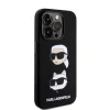  iPhone 15 Pro Max Karl Lagerfeld Liquid Silicone Karl and Choupette Heads fekete tok (KLHCP15XSDHKCNK) thumbnail