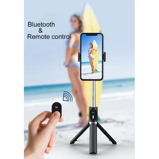 Selfie bot állvánnyal és bluetooth távirányítóval P60 fehér - 5