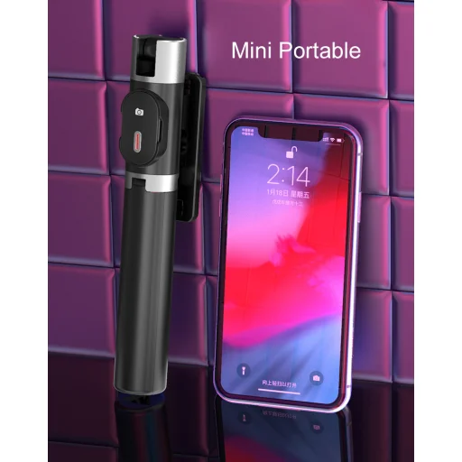 Selfie bot állvánnyal és bluetooth távirányítóval P60 fehér - 4