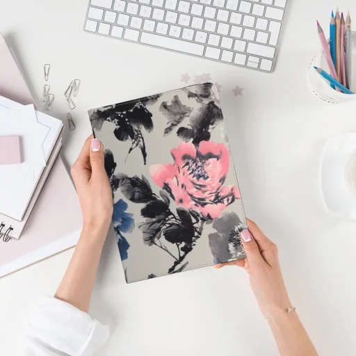 Wonder Canvas univerzális tablet tok 13'' Pünkösdi rózsa - 9