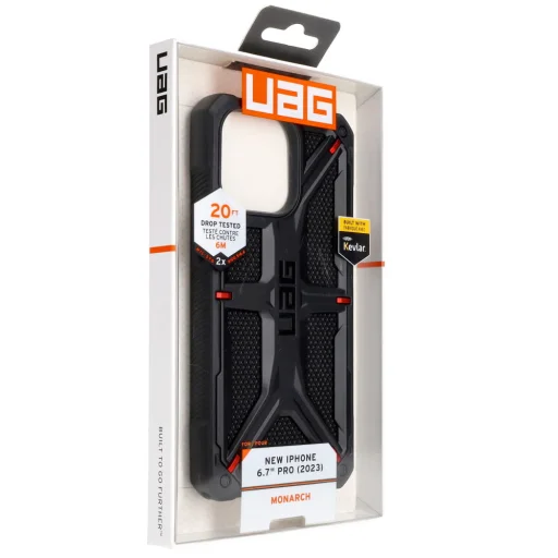 iPhone 15 Pro Max UAG Urban Armor Gear Monarch tok kevlar fekete (UAG1291) - 3