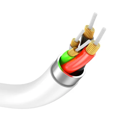 Vipfan P05 USB-C - USB-C kábel, 60W, PD, 1m (fehér) - 5