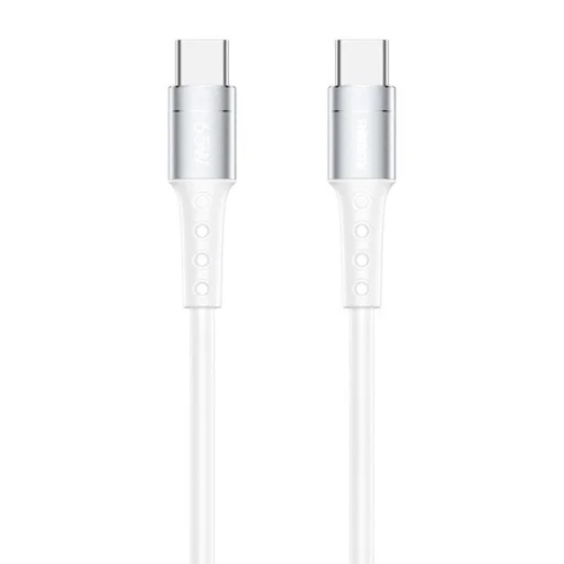 Remax Chaining RC-198 USB-C - USB-C kábel, 1m, 65W (fehér) - 1