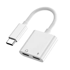 USB Type-C audio elosztó adapter DAC USB-C + USB-C PD 60W