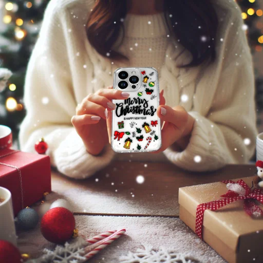 Samsung S23 Tel Protect Christmas Karácsonyi mintás tok design 3 átlátszó - 4