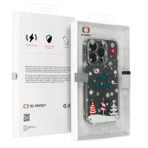 Samsung S23 Tel Protect Christmas Karácsonyi mintás tok design 4 átlátszó - 6