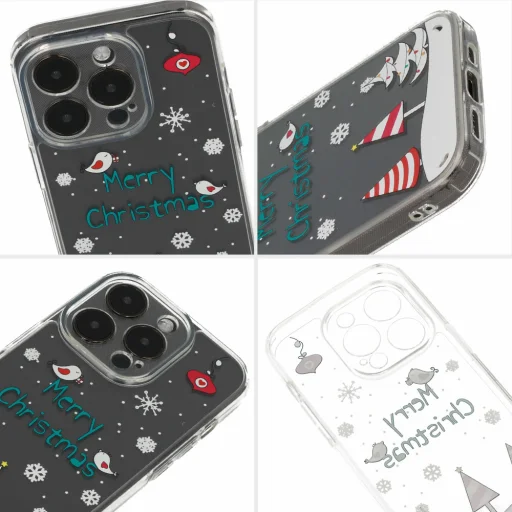 Samsung S23 Tel Protect Christmas Karácsonyi mintás tok design 4 átlátszó - 3