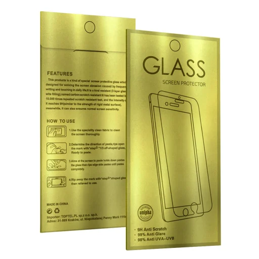 iPhone 15/15 Pro Glass Gold kijelzővédő üvegfólia - 9