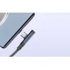 Mcdodo USB - USB-C CA-3423 kábel 90 fokos könyökkel 1.8m LED fekete thumbnail