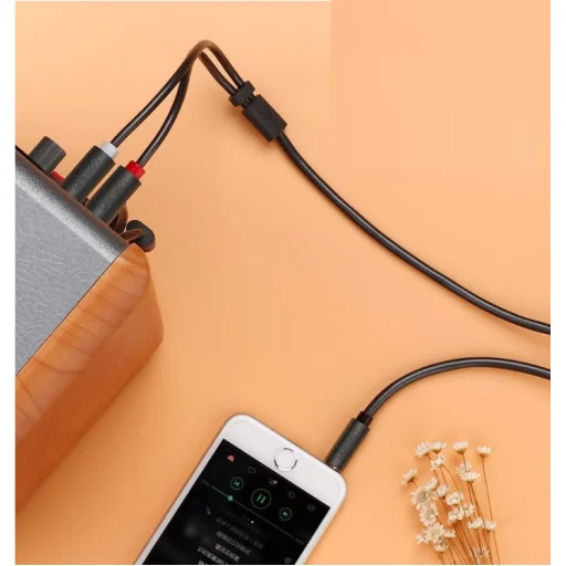 UGREEN AV116 kábel Jack 3,5 mm 2RCA 3 m fekete - 2