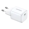 UGREEN 20w Nexode mini hálózati töltő adapter USB-C, PD3.0, QC4.0, GaN fehér