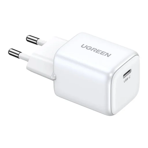 UGREEN 20w Nexode mini hálózati töltő adapter USB-C, PD3.0, QC4.0, GaN fehér - 1