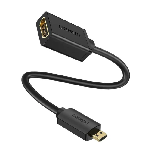 UGREEN Micro HDMI-HDMI adapter, 20 cm fekete - 1