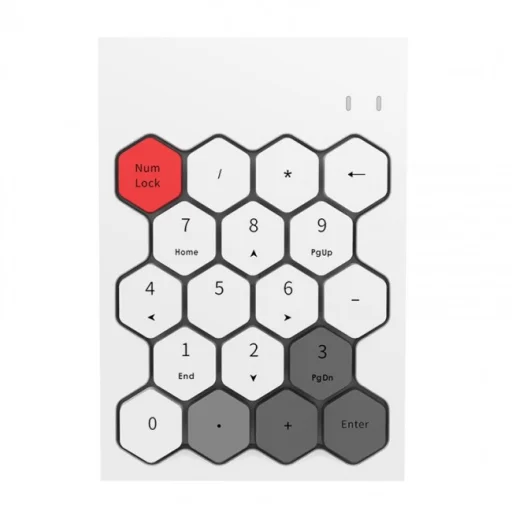 MOFII SK-660AG vezeték nélküli numerikus billentyűzet 2.4G (fehér) - 1