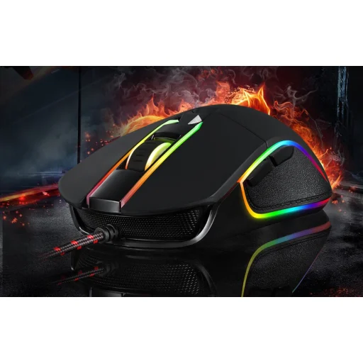 Motospeed V30 vezetékes gaming, gamer egér (fekete) - 3