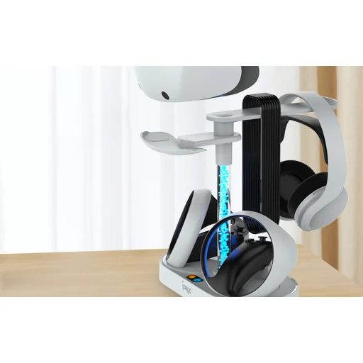 iPega PS5 PG-P5V001PS töltőállvány VR készlethez fehér RGB - 4