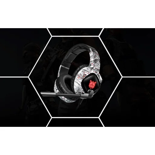 ONIKUMA K19 gaming, gamer fejhallgató Camou fehér - 4