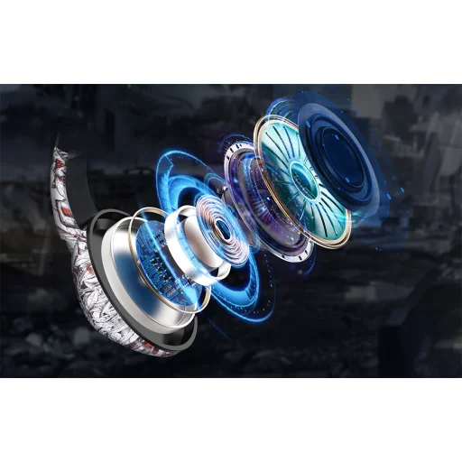 ONIKUMA K19 gaming, gamer fejhallgató Camou fehér - 7