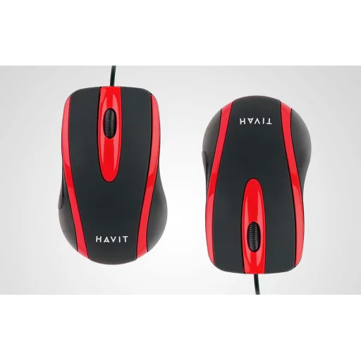 Havit MS753 univerzális egér (fekete-piros) - 6