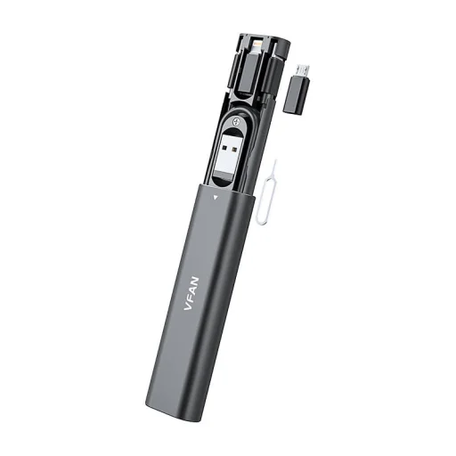 Vipfan X18 GSM kiegészítő készlet 7 az 1-ben + többfunkciós tok fekete - 1