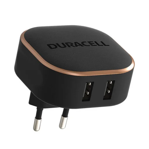 Duracell hálózati töltő adapter USB 3.4A 17W fekete - 1