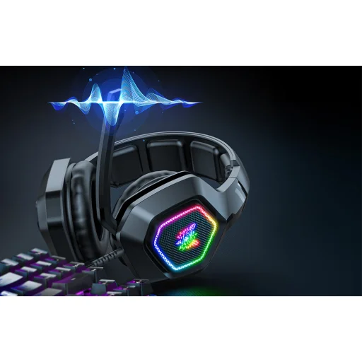 ONIKUMA K10 gaming, gamer fejhallgató fekete - 2