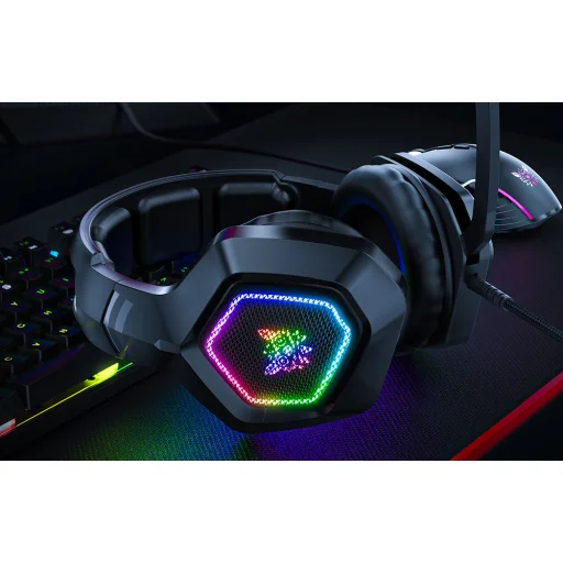 ONIKUMA K10 gaming, gamer fejhallgató fekete - 6