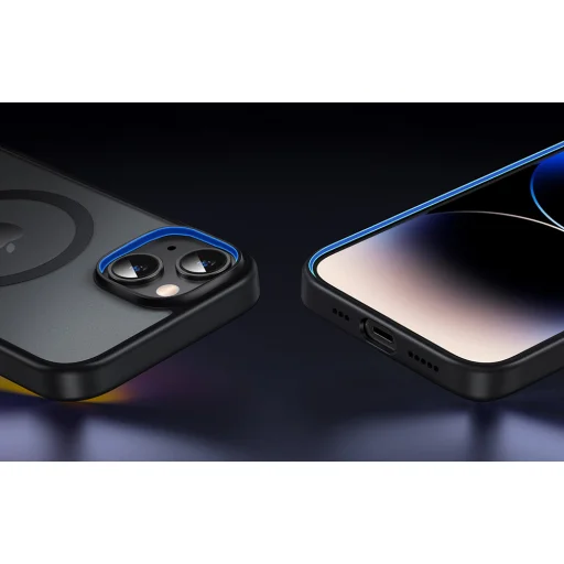 iPhone 15 UGREEN LP748 mágneses védőtok fekete kerettel - 5