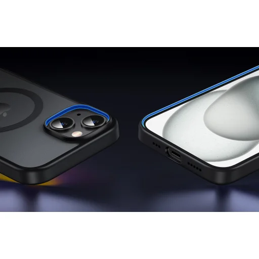 iPhone 15 Plus UGREEN LP749 mágneses védőtok fekete kerettel - 5