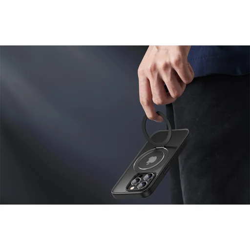 iPhone 15 Pro Max UGREEN LP764 tok mágneses állvánnyal fekete - 7