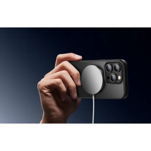 iPhone 15 Pro Max UGREEN LP764 tok mágneses állvánnyal fekete - 5