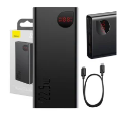 Baseus Adaman Metal Powerbank, 20000mAh, 22.5W fekete