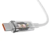 Baseus Quick Charge USB-C gyorstöltő kábel 6A, 1m fehér thumbnail