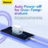 Baseus Quick Charge USB-C gyorstöltő kábel 6A, 1m fehér thumbnail