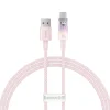 Baseus Quick Charge USB-C gyorstöltő kábel 6A, 1m rózsaszín thumbnail