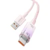 Baseus Quick Charge USB-C gyorstöltő kábel 6A, 1m rózsaszín thumbnail