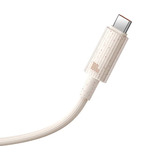 Baseus Habitat gyorstöltő kábel USB-C to USB-C 1m 100W rózsaszín - 2