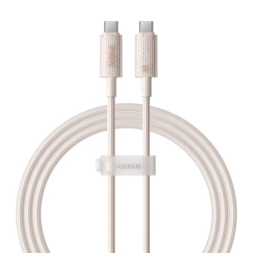 Baseus Habitat gyorstöltő kábel USB-C to USB-C 1m 100W rózsaszín - 9