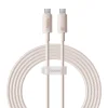 Baseus Habitat gyorstöltő kábel USB-C to USB-C 2m 100W rózsaszín thumbnail