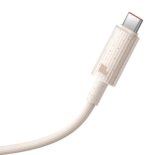 Baseus Habitat gyorstöltő kábel USB-C to USB-C 2m 100W rózsaszín - 6