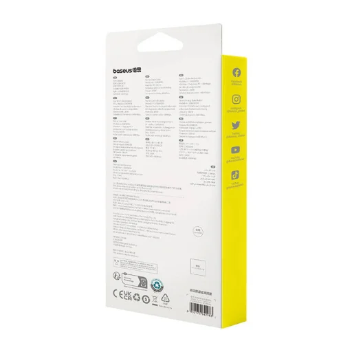 Baseus Habitat gyorstöltő kábel USB - USB-C 1m 100W rózsaszín - 8