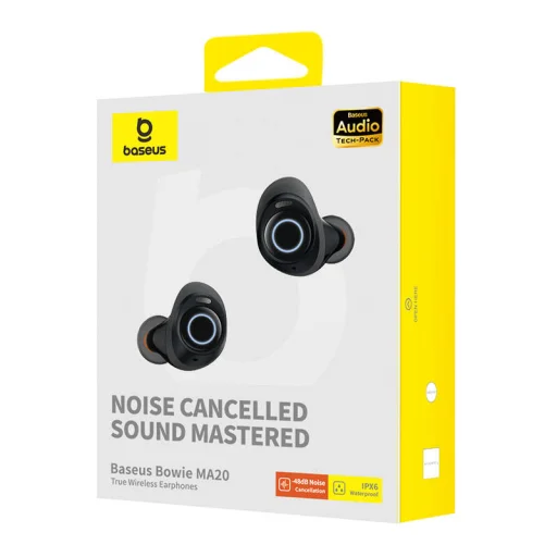 Baseus Bowie Bluetooth TWS MA20 fülhallgató, ANC fekete - 3