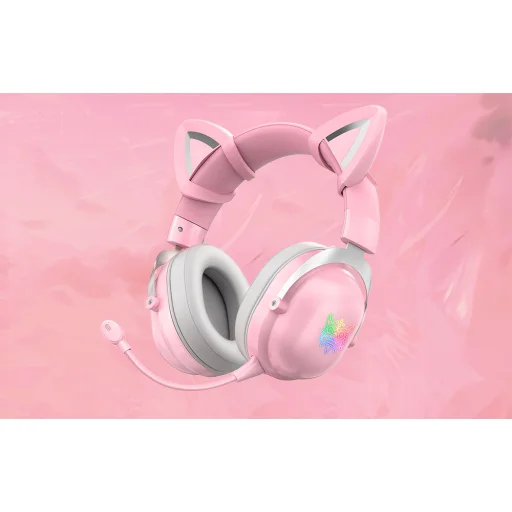 ONIKUMA B20 gaming, gamer vezeték nélküli Bluetooth fejhallgató rózsaszín - 4